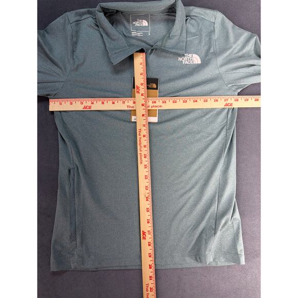North Face M Riseway 1/4 Zip Goblin Heather Teal Men’s S, NWT Hiking Activewear - Picture 9 of 11